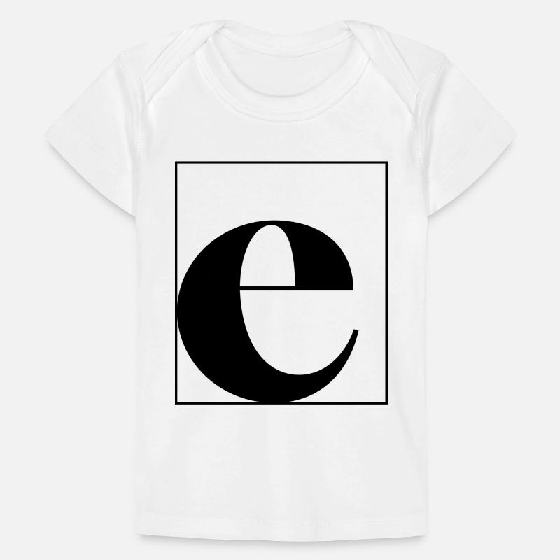 Letter alphabet e Baby Premium Organic T-shirt