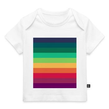 Area Arcobaleno - T-shirt Premium neonato bio - bianco - Fronte