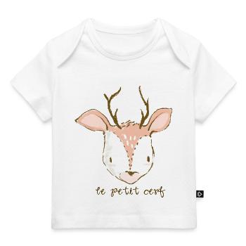 le petit cerf - Baby Premium Organic T-Shirt - Weiß - Vorne