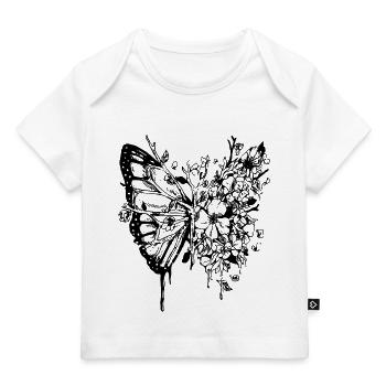 Äste Schmetterling - Baby Premium Organic T-Shirt - Weiß - Vorne