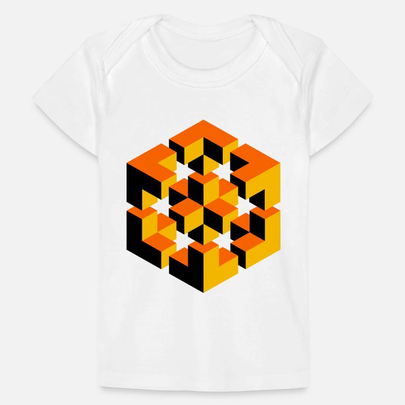 impossible figure Escher magic cube geometry Baby Premium Organic T-shirt