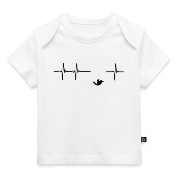 Parachute jumper impulsion - T-shirt Premium bébé bio - blanc - Devant