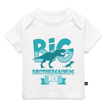Big Brothersaurus Rex Big Brother Dinosaur - Baby Premium Organic T-shirt - white - Front
