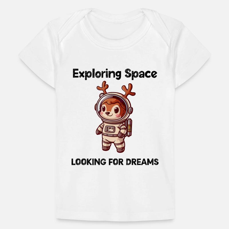 Deer Looking For Dreams Outer Space Baby Premium Organic T-shirt