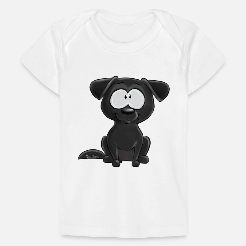 Schwarzer Labrador Baby Premium Organic T-Shirt