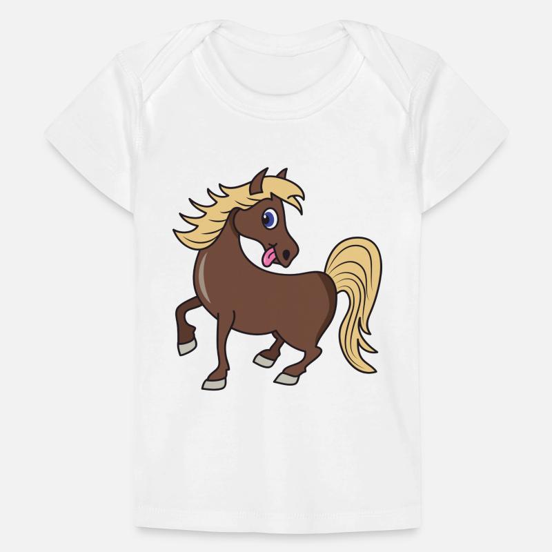 Niedliches Pferd Pony Baby Premium Organic T-Shirt