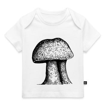 Champignons Champignons Vénéneux Mycologie Terreuse Naturelle 1 - T-shirt Premium bébé bio - blanc - Devant