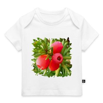 L’if est un conifère natif toxique - T-shirt Premium bébé bio - blanc - Devant