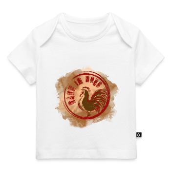 Coq dans le panier - T-shirt Premium bébé bio - blanc - Devant