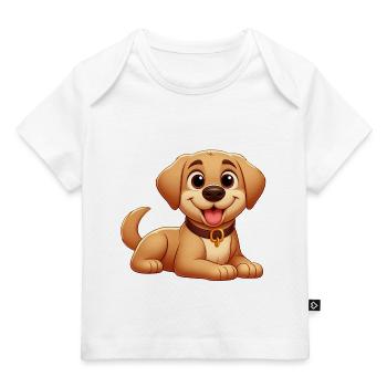 Labrador 5 - Baby Premium Organic T-Shirt - Weiß - Vorne