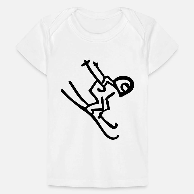 skifahrer ski skiing skier Baby Premium Organic T-Shirt