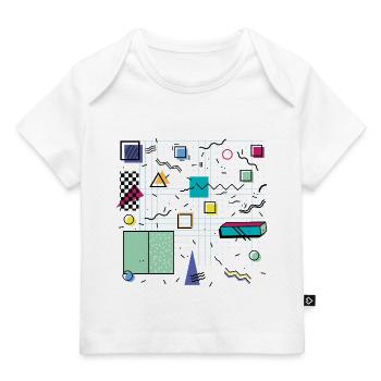 Eldram's Eighties Abstract 01 - Baby Premium Organic T-shirt - white - Front