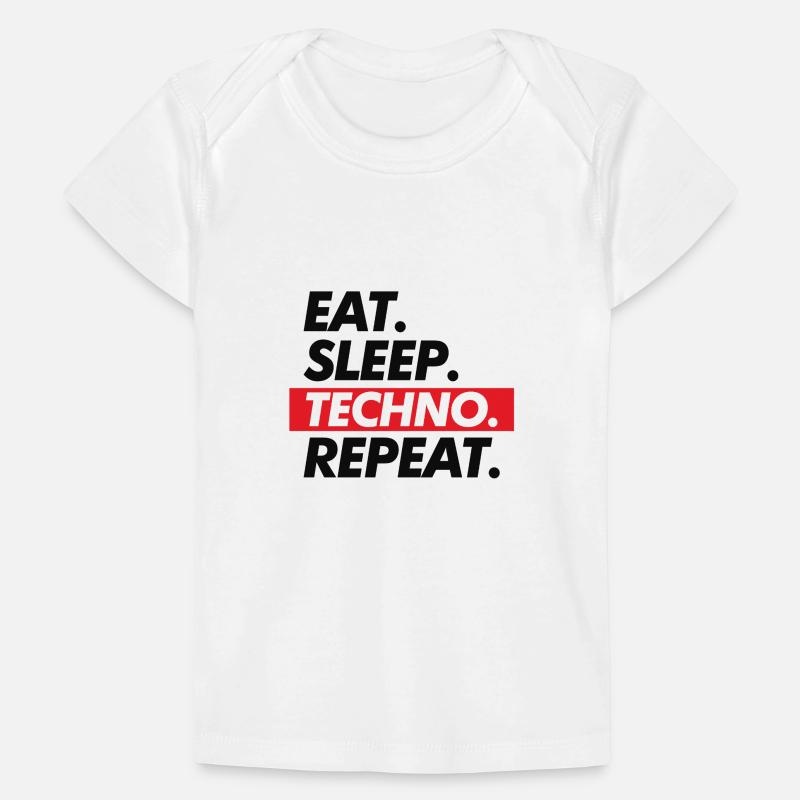 Eat Sleep Techno Repeat Baby Premium Organic T-Shirt