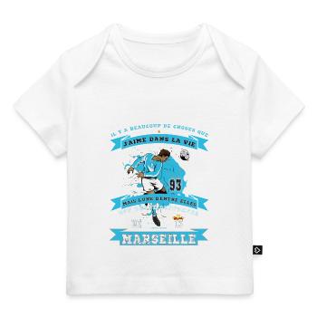 Marseille - Supporter de Marseille - Coupe Europe - T-shirt Premium bébé bio - blanc - Devant