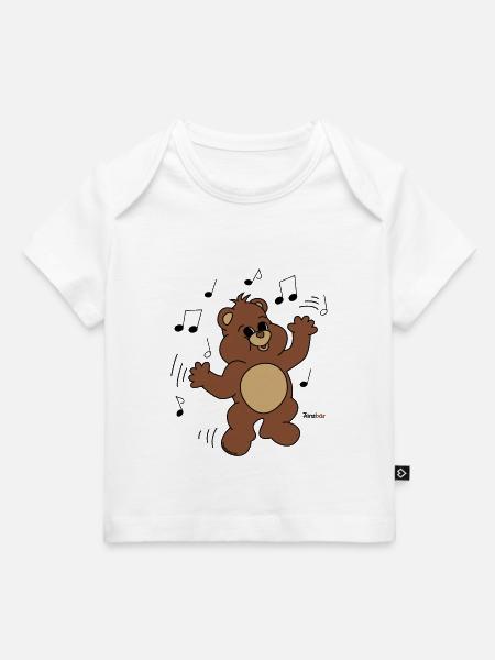 Tanzbär - Baby Premium Organic T-Shirt - Weiß