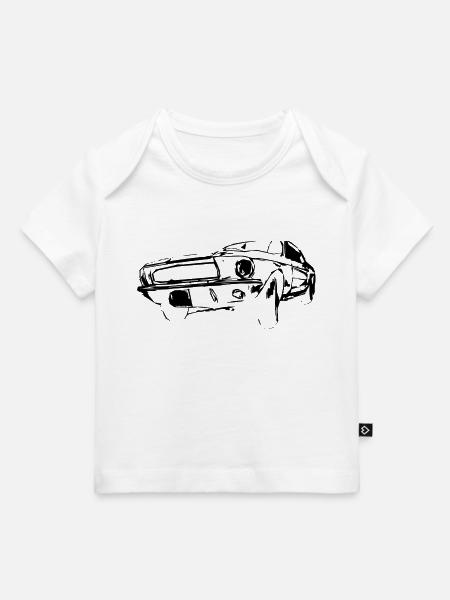 US Car Black - Baby Premium Organic T-Shirt - Weiß