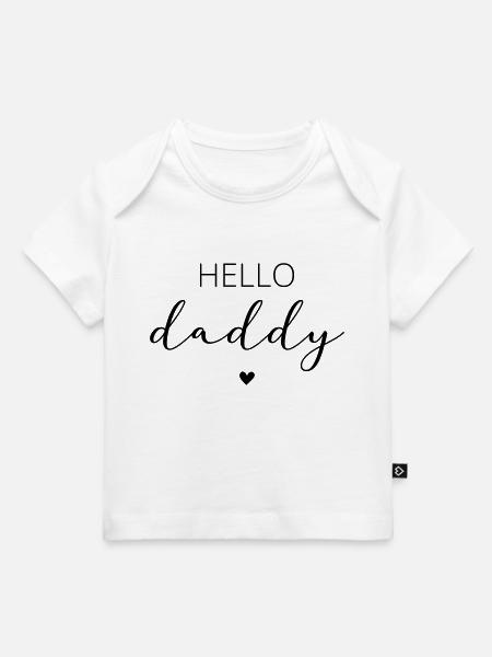 Hello Daddy / Hallo Papa - Baby Premium Organic T-shirt - white