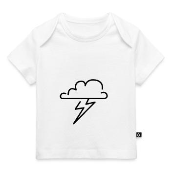 Wolken - Baby Premium Organic T-Shirt - Weiß - Vorne