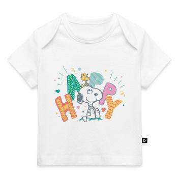 Peanuts Snoopy Happy - T-shirt Premium bébé bio - blanc - Devant