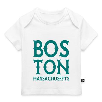 Boston - Massachusetts - United States of America - Baby Premium Organic T-shirt - white - Front