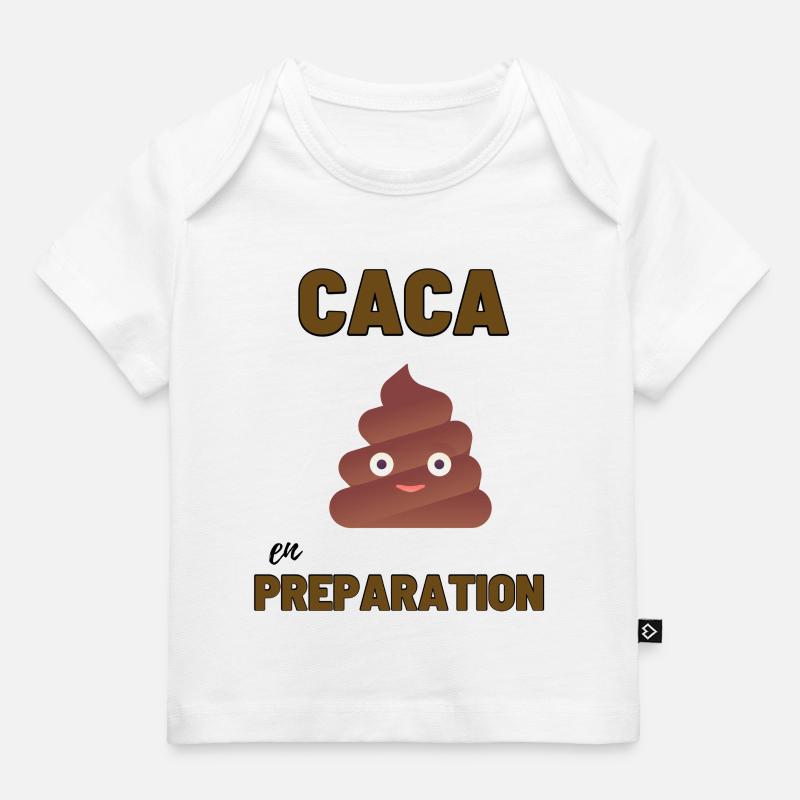 body bébé original "caca en préparation" - T-shirt Premium bébé bio - blanc