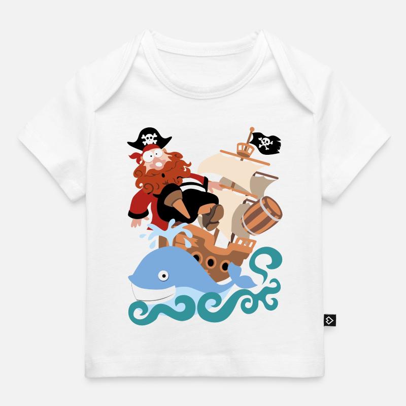 Le pirate - T-shirt Premium bébé bio - blanc