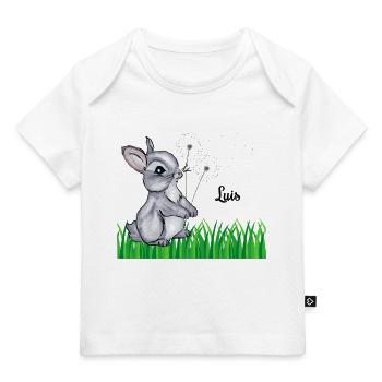 Rabbit Name Gift Luis - Baby Premium Organic T-shirt - white - Front