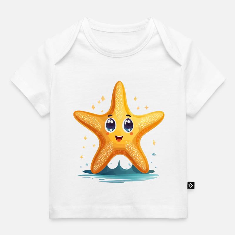 Étoile de mer - T-shirt Premium bébé bio - blanc