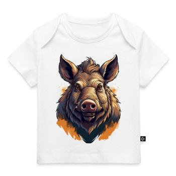 Sanglier - T-shirt Premium bébé bio - blanc - Devant