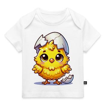kuecken comic - Baby Premium Organic T-Shirt - Weiß - Vorne