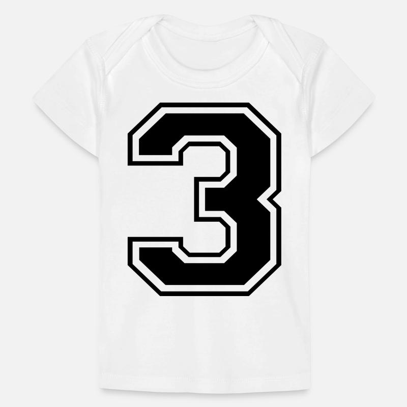 3, Three, Three, number, number Baby Premium Organic T-shirt