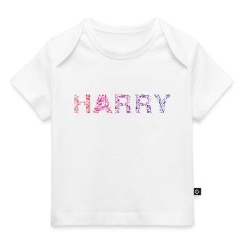 Harry Letter Name - Baby Premium Organic T-shirt - white - Front