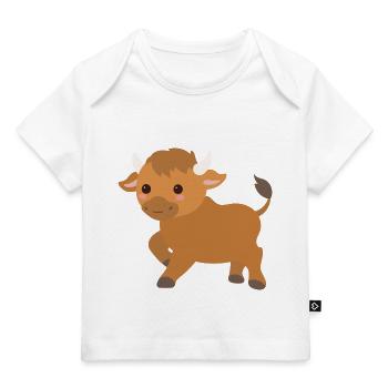 taureau - T-shirt Premium bébé bio - blanc - Devant