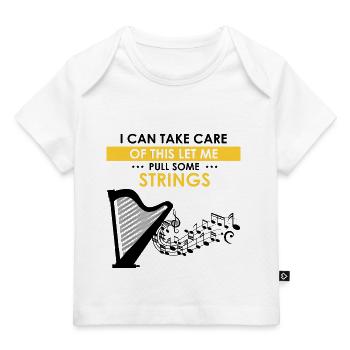 Harfenspieler Designs für Harfenspielerin Designs - Baby Premium Organic T-Shirt - Weiß - Vorne