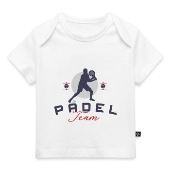 Équipe Padel Padel Tennis Joueur de Padel - T-shirt Premium bébé bio - blanc - Devant