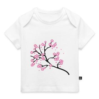 Cherry blossoms - Baby Premium Organic T-shirt - white - Front