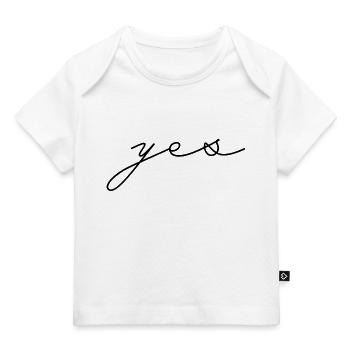 Yes - Baby Premium Organic T-shirt - white - Front