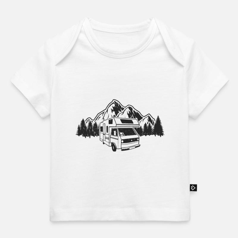 Camping-car Womo - T-shirt Premium bébé bio - blanc