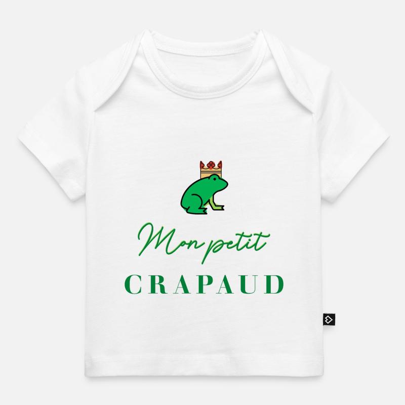 MON PETIT CRAPAUD VERT - T-shirt Premium bébé bio - blanc