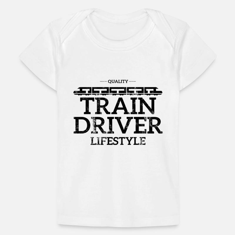 Les conducteurs, les conducteurs de train, train, métro, ICE, train T-shirt Premium bébé bio