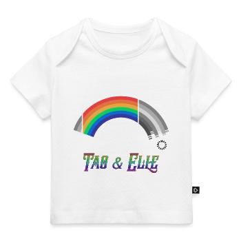Heartstopper Rainbow Tao et Elle LBGTQIA+ - T-shirt Premium bébé bio - blanc - Devant