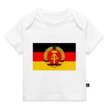 Drapeau de la RDA (original) - T-shirt Premium bébé bio - blanc - Devant