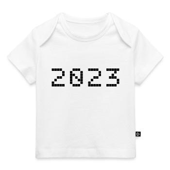 2023 - Jahr - Jahreswechsel - Baby Premium Organic T-Shirt - Weiß - Vorne