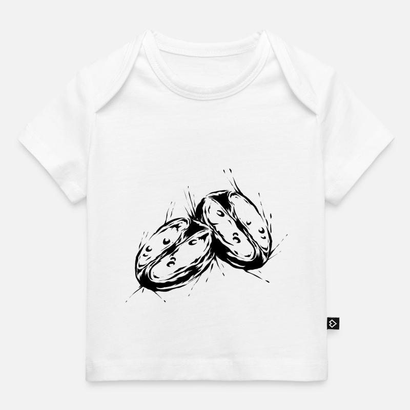 Grain de café - T-shirt Premium bébé bio - blanc