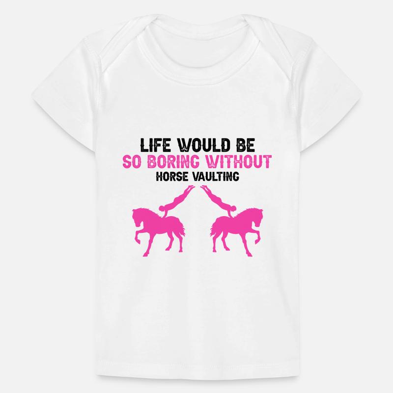 Conception de voûte et conception de chevaux de voûte T-shirt Premium bébé bio
