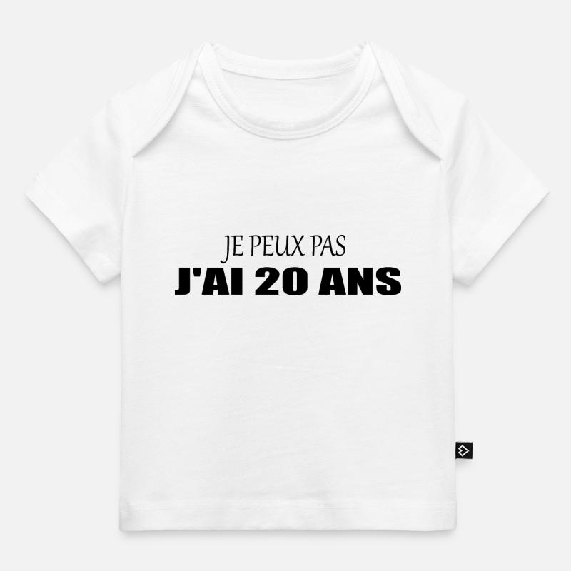 Je Peux Pas J'ai 20 ans - T-shirt Premium bébé bio - blanc