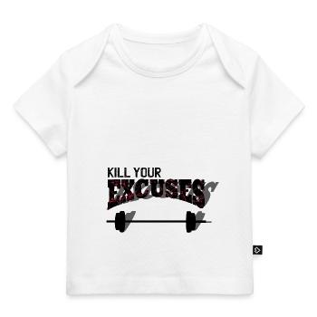 Tuez vos excuses - T-shirt Premium bébé bio - blanc - Devant
