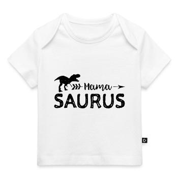 Mama Saurus - mother - Baby Premium Organic T-shirt - white - Front