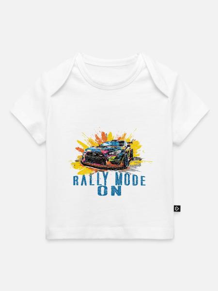 Rallye-Modus Ein - Baby Premium Organic T-Shirt - Weiß