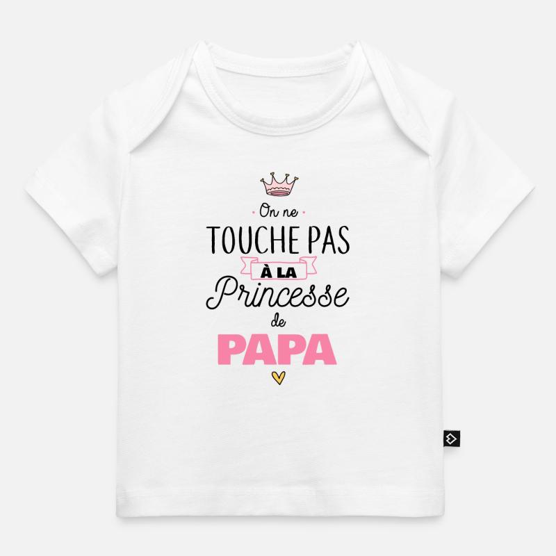 Princesse de papa - T-shirt Premium bébé bio - blanc